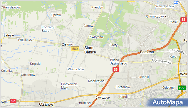 mapa Latchorzew, Latchorzew na mapie Targeo