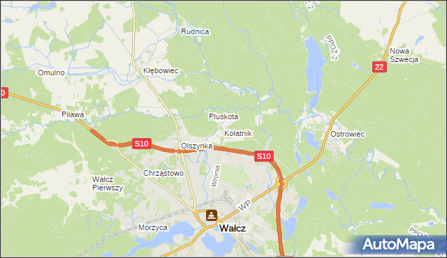 mapa Kołatnik, Kołatnik na mapie Targeo