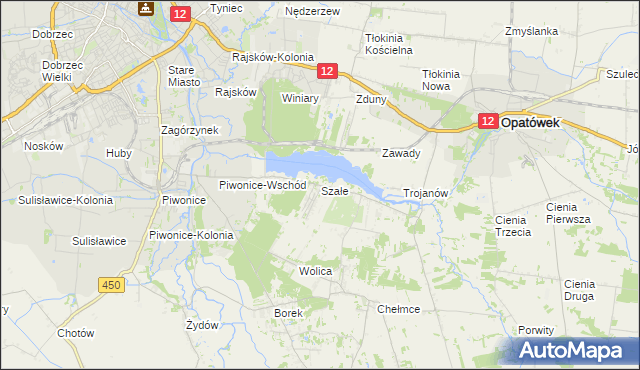 mapa Szałe, Szałe na mapie Targeo