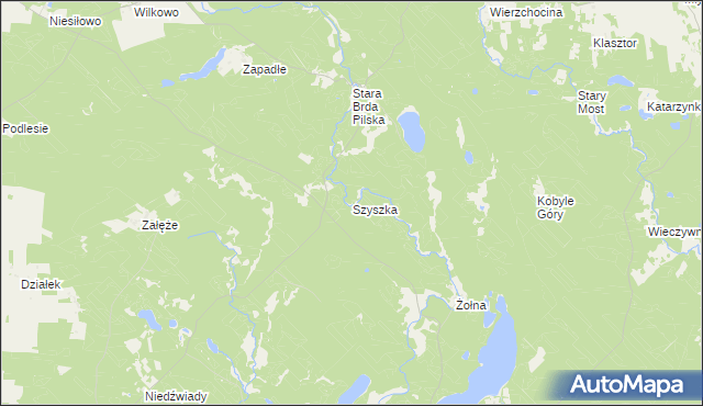 mapa Szyszka, Szyszka na mapie Targeo