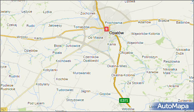 mapa Czerników Karski, Czerników Karski na mapie Targeo