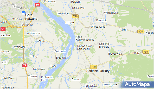 mapa Radwanków Szlachecki, Radwanków Szlachecki na mapie Targeo