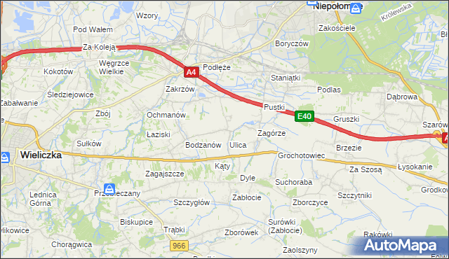 mapa Słomiróg, Słomiróg na mapie Targeo