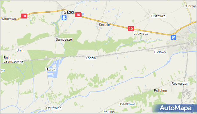 mapa Anieliny, Anieliny na mapie Targeo