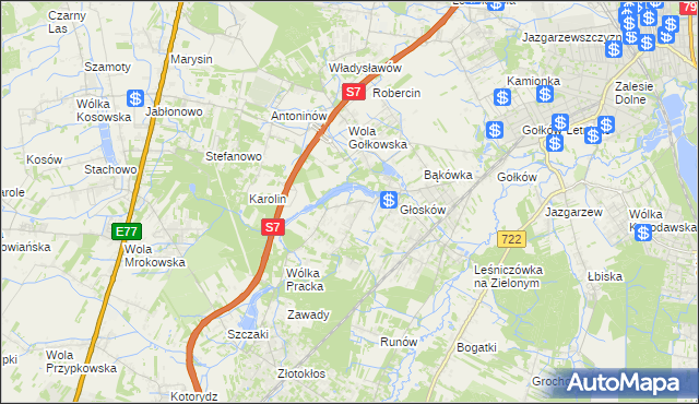 mapa Baszkówka, Baszkówka na mapie Targeo