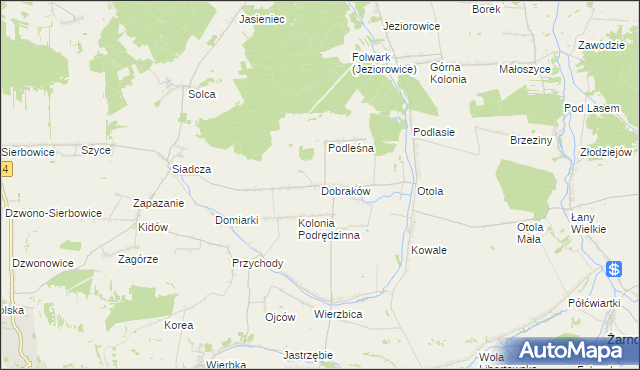 mapa Dobraków, Dobraków na mapie Targeo