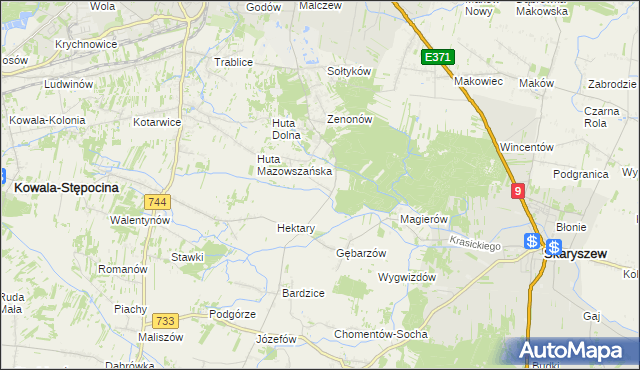 mapa Gębarzów-Kolonia, Gębarzów-Kolonia na mapie Targeo