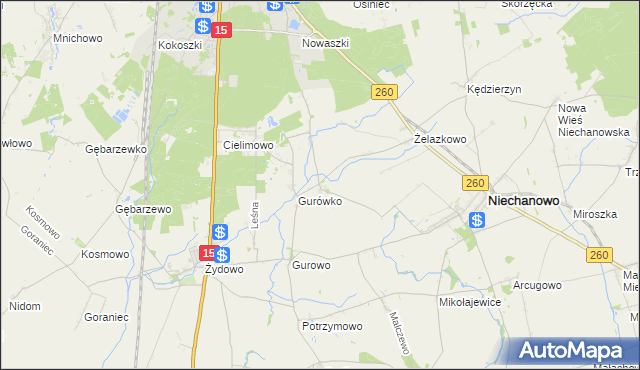 mapa Goczałkowo, Goczałkowo na mapie Targeo