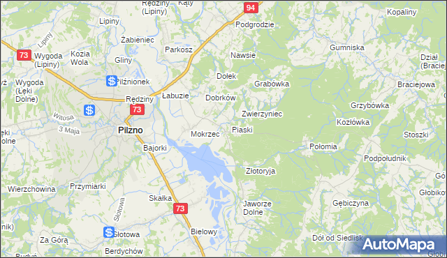 mapa Gołęczyna, Gołęczyna na mapie Targeo