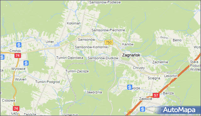 mapa Goleniawy, Goleniawy na mapie Targeo