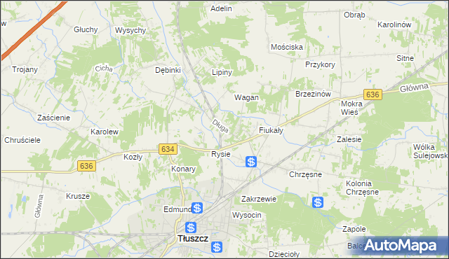 mapa Jarzębia Łąka, Jarzębia Łąka na mapie Targeo