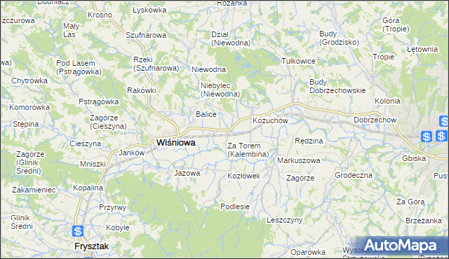 mapa Kalembina, Kalembina na mapie Targeo