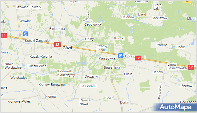 mapa Karszówka, Karszówka na mapie Targeo