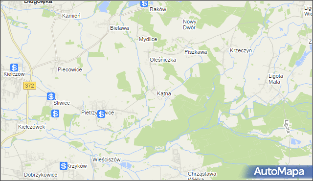 mapa Kątna, Kątna na mapie Targeo