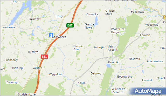 mapa Klonorejść, Klonorejść na mapie Targeo