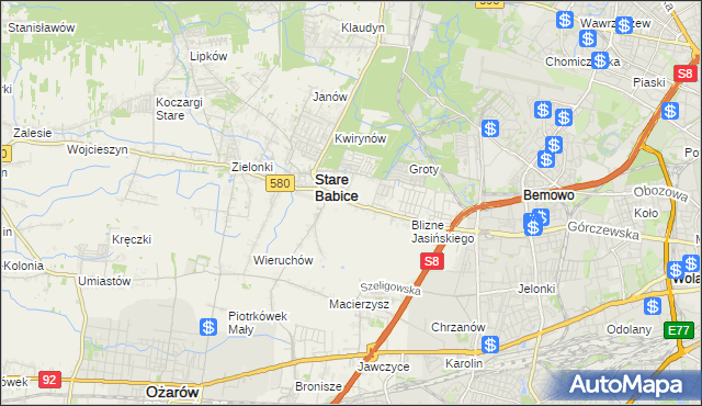 mapa Latchorzew, Latchorzew na mapie Targeo