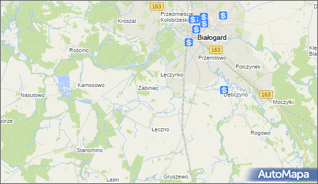 mapa Łęczenko, Łęczenko na mapie Targeo