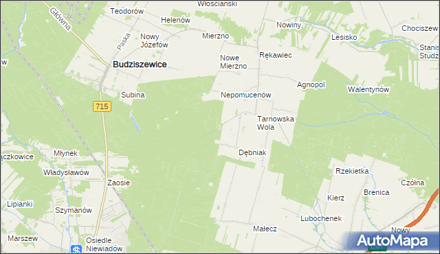 mapa Leszczyny gmina Ujazd, Leszczyny gmina Ujazd na mapie Targeo