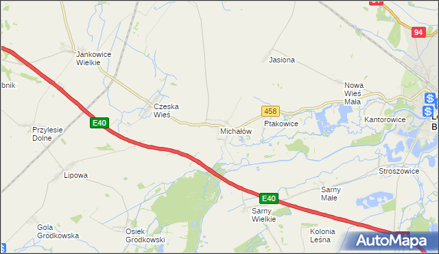 mapa Michałów gmina Olszanka, Michałów gmina Olszanka na mapie Targeo