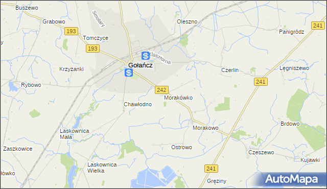 mapa Morakówko, Morakówko na mapie Targeo