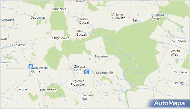 mapa Mścisław, Mścisław na mapie Targeo