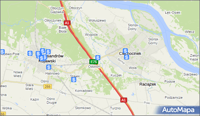 mapa Nowy Ciechocinek, Nowy Ciechocinek na mapie Targeo