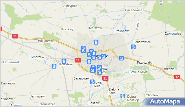 mapa Pleszew, Pleszew na mapie Targeo