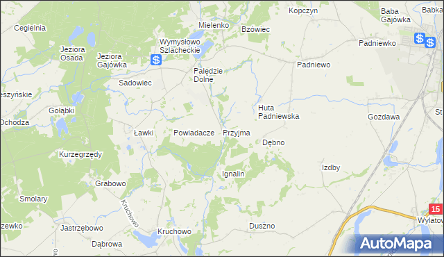 mapa Przyjma gmina Mogilno, Przyjma gmina Mogilno na mapie Targeo