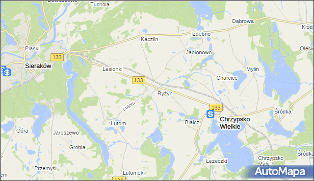 mapa Ryżyn, Ryżyn na mapie Targeo