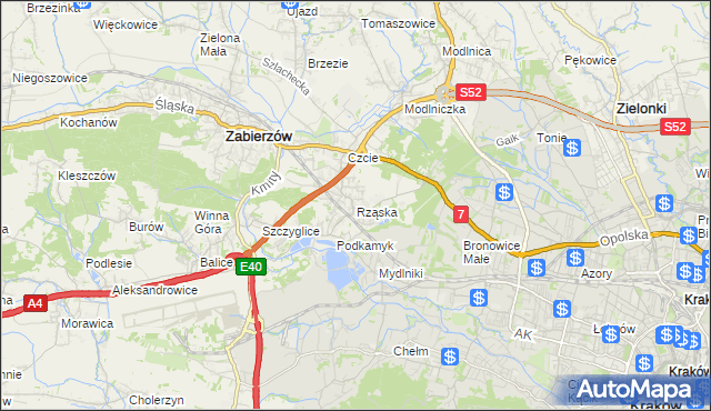 mapa Rząska, Rząska na mapie Targeo