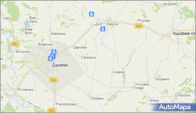 mapa Sadowo gmina Żuromin, Sadowo gmina Żuromin na mapie Targeo