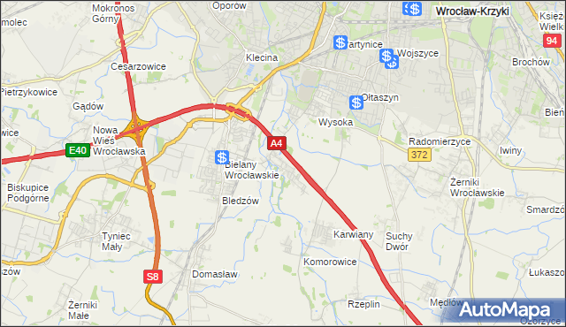 mapa Ślęza, Ślęza na mapie Targeo