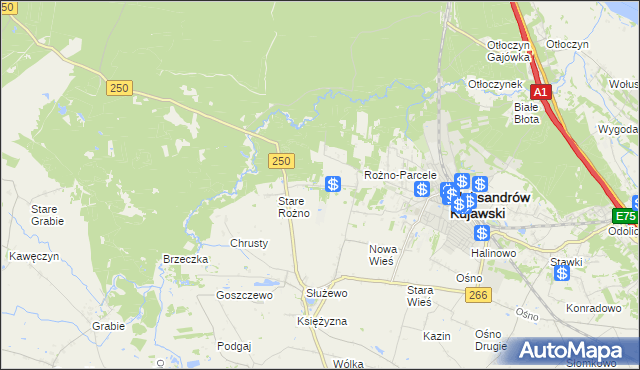 mapa Służewo-Pole, Służewo-Pole na mapie Targeo