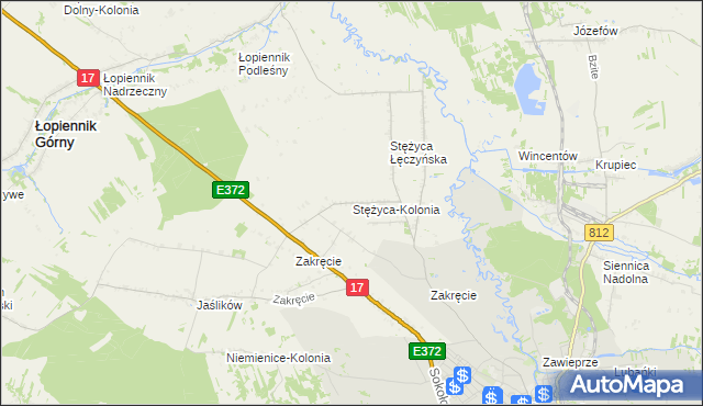 mapa Stężyca-Kolonia, Stężyca-Kolonia na mapie Targeo