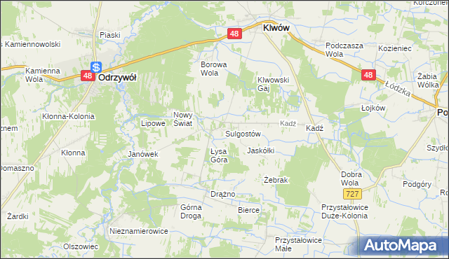 mapa Sulgostów, Sulgostów na mapie Targeo