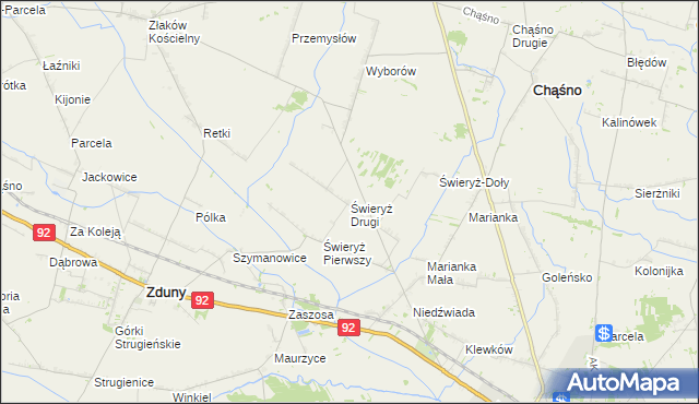 mapa Świeryż Drugi, Świeryż Drugi na mapie Targeo