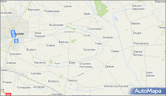 mapa Szczytów, Szczytów na mapie Targeo