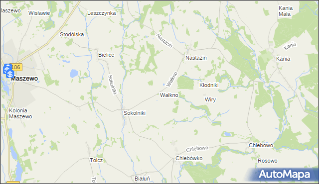 mapa Wałkno, Wałkno na mapie Targeo