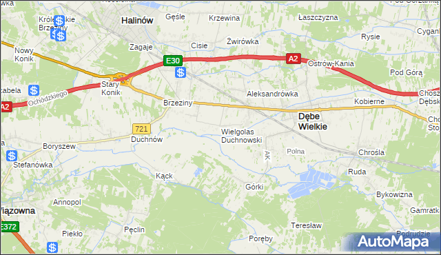 mapa Wielgolas Duchnowski, Wielgolas Duchnowski na mapie Targeo