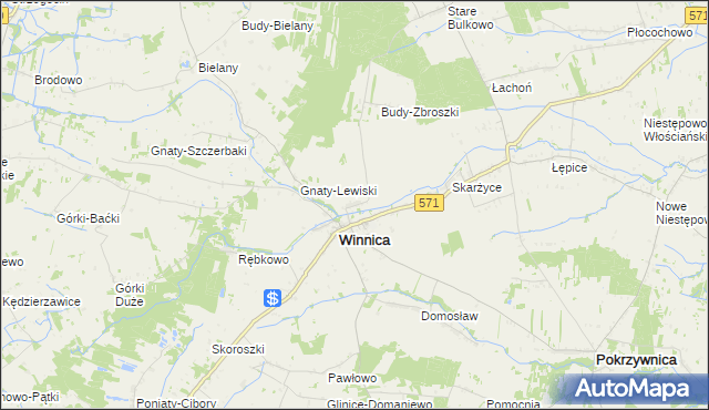 mapa Winniczka, Winniczka na mapie Targeo