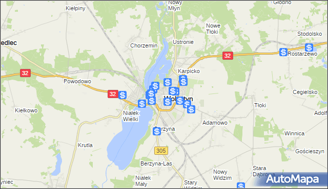 mapa Wolsztyn, Wolsztyn na mapie Targeo