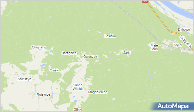 mapa Bród Kamienny, Bród Kamienny na mapie Targeo