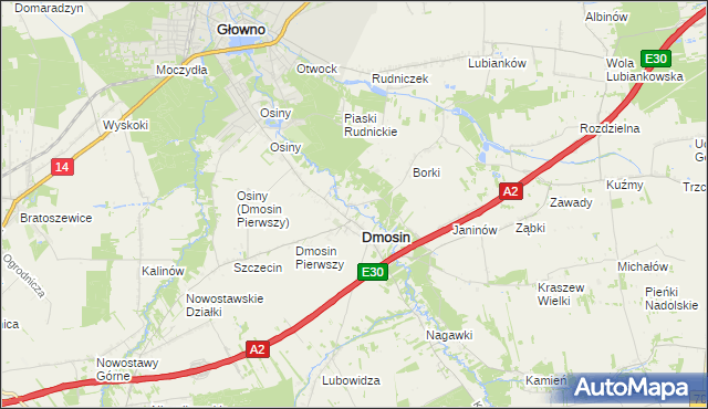 mapa Dmosin Drugi, Dmosin Drugi na mapie Targeo