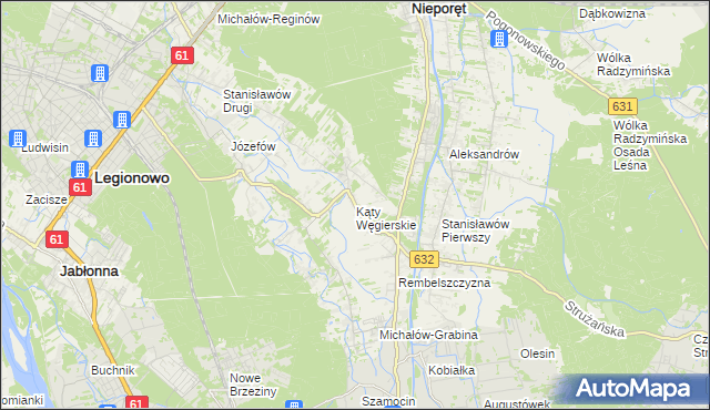 mapa Kąty Węgierskie, Kąty Węgierskie na mapie Targeo