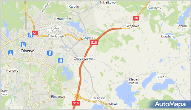 mapa Klebark Mały, Klebark Mały na mapie Targeo