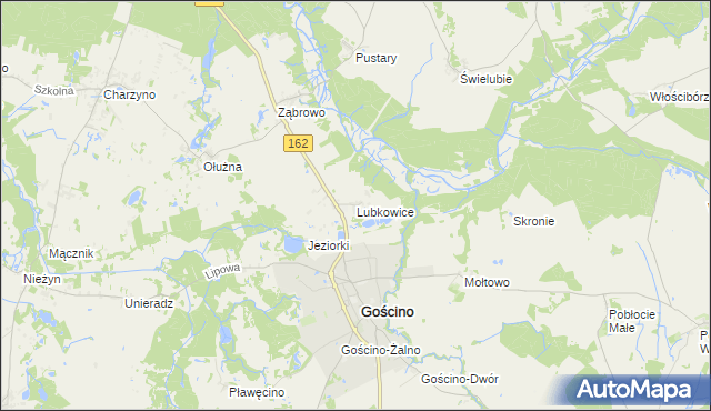 mapa Lubkowice, Lubkowice na mapie Targeo