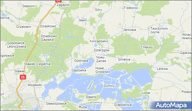 mapa Nowy Zamek, Nowy Zamek na mapie Targeo