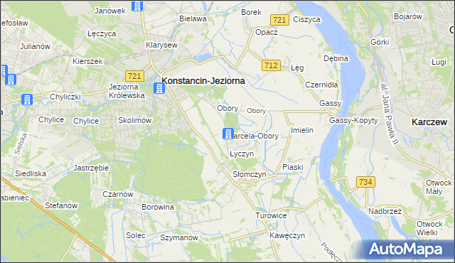 mapa Parcela-Obory, Parcela-Obory na mapie Targeo