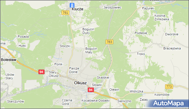 mapa Rabsztyn, Rabsztyn na mapie Targeo