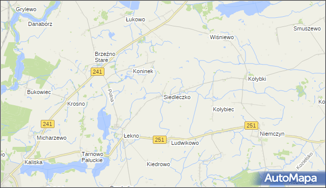 mapa Siedleczko, Siedleczko na mapie Targeo